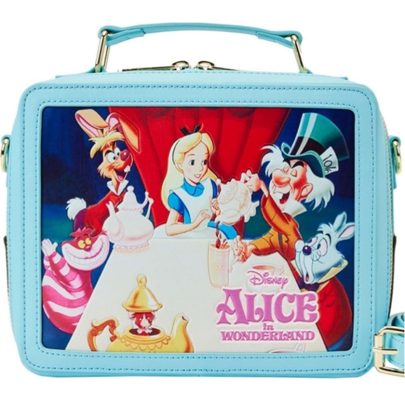 Disney Alice in Wonderland Loungefly Crossbody Nwt - Picture 1 of 4